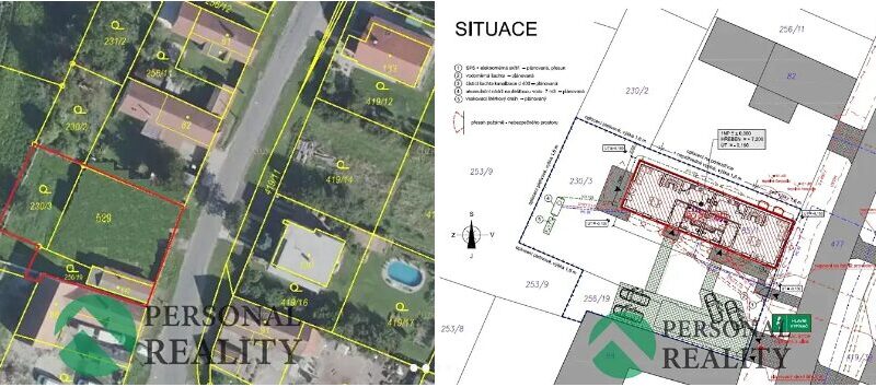 Prodej projektu a stavebního povolení včetně stavebního pozemku 854 m2